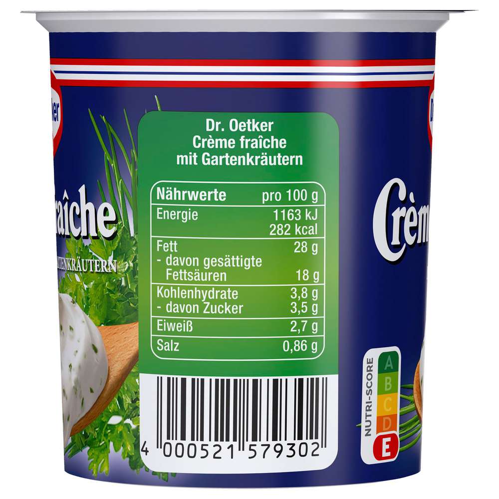 Produktabbildung Dr. Oetker Cremè Fraîche 30% Fett, Kräuter