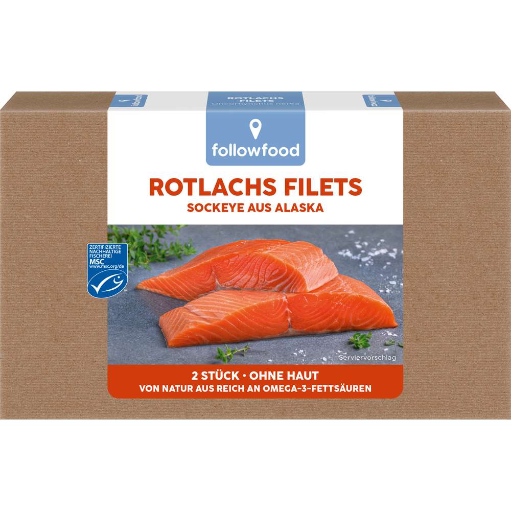 Produktabbildung followfood Rotlachs-Filets