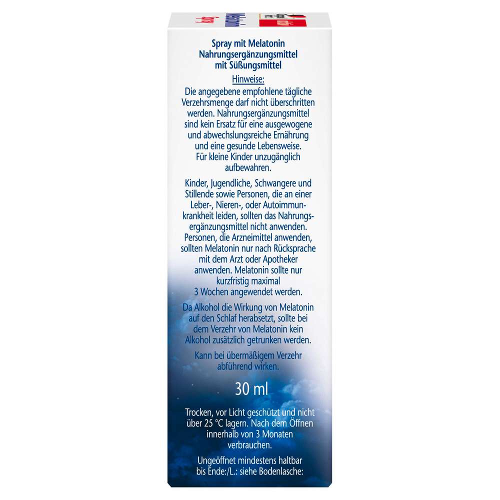 Produktabbildung Doppelherz Melatonin Spray, Minz-Geschmack