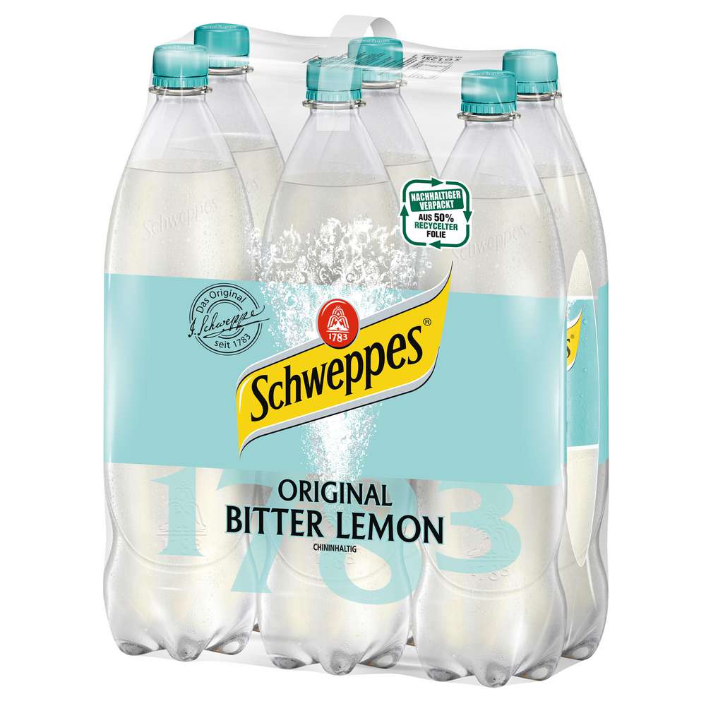Produktabbildung Schweppes Bitter Lemon (6x 1,250 Liter)