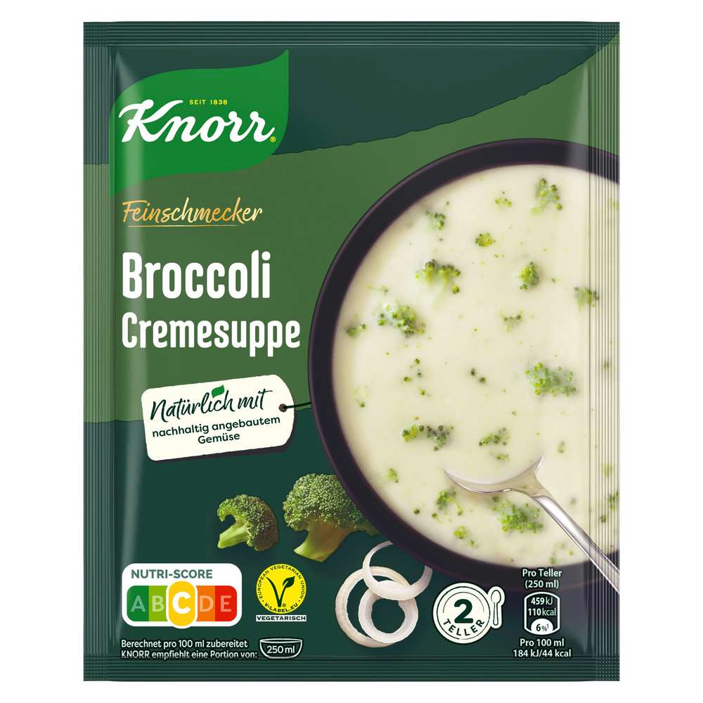 Produktabbildung Knorr Gewürzmischung Feinschmecker, Broccoli-Creme Suppe