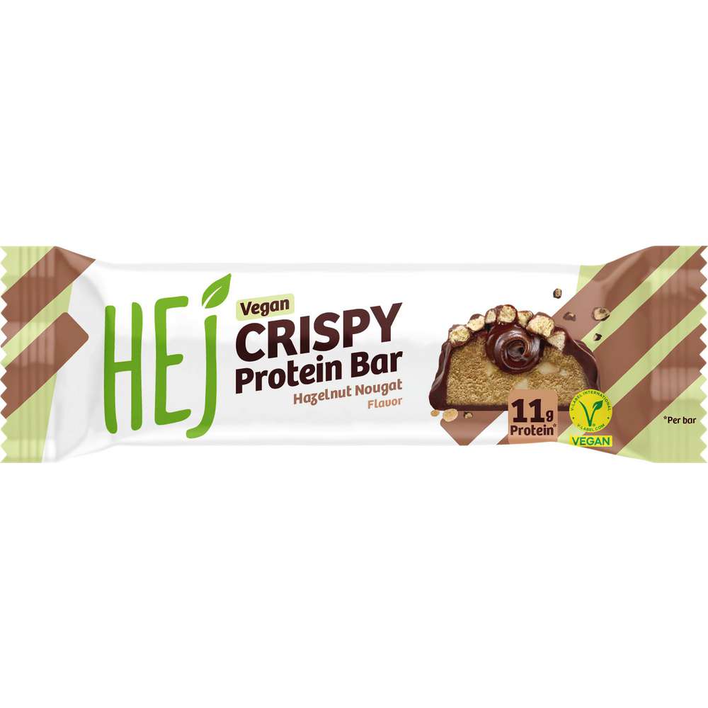 Produktabbildung hej Protein Bar Vegan Crispy Hazelnut