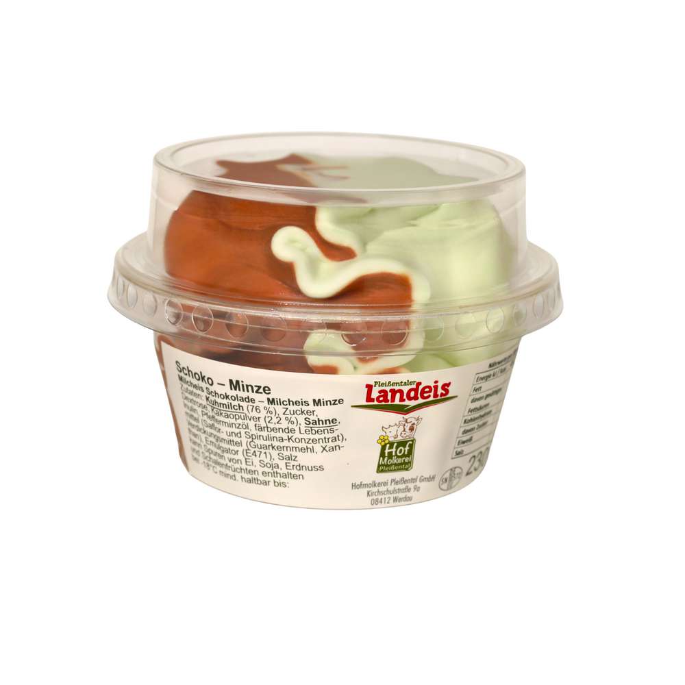 Produktabbildung Pleißentaler Landeis Eis, Schoko-Minze