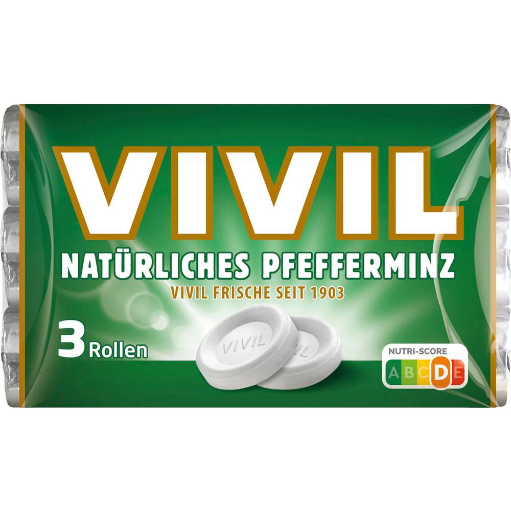 Produktabbildung Vivil Natürliches Pfefferminz, Multi-Pack
