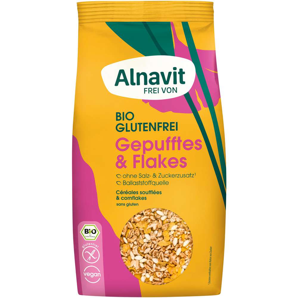 Produktabbildung Alnavit Müsli Gepufftes & Flakes