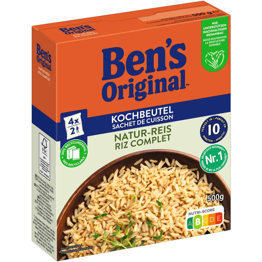 Produktabbildung BEN'S ORIGINAL Naturreis Kochbeutel