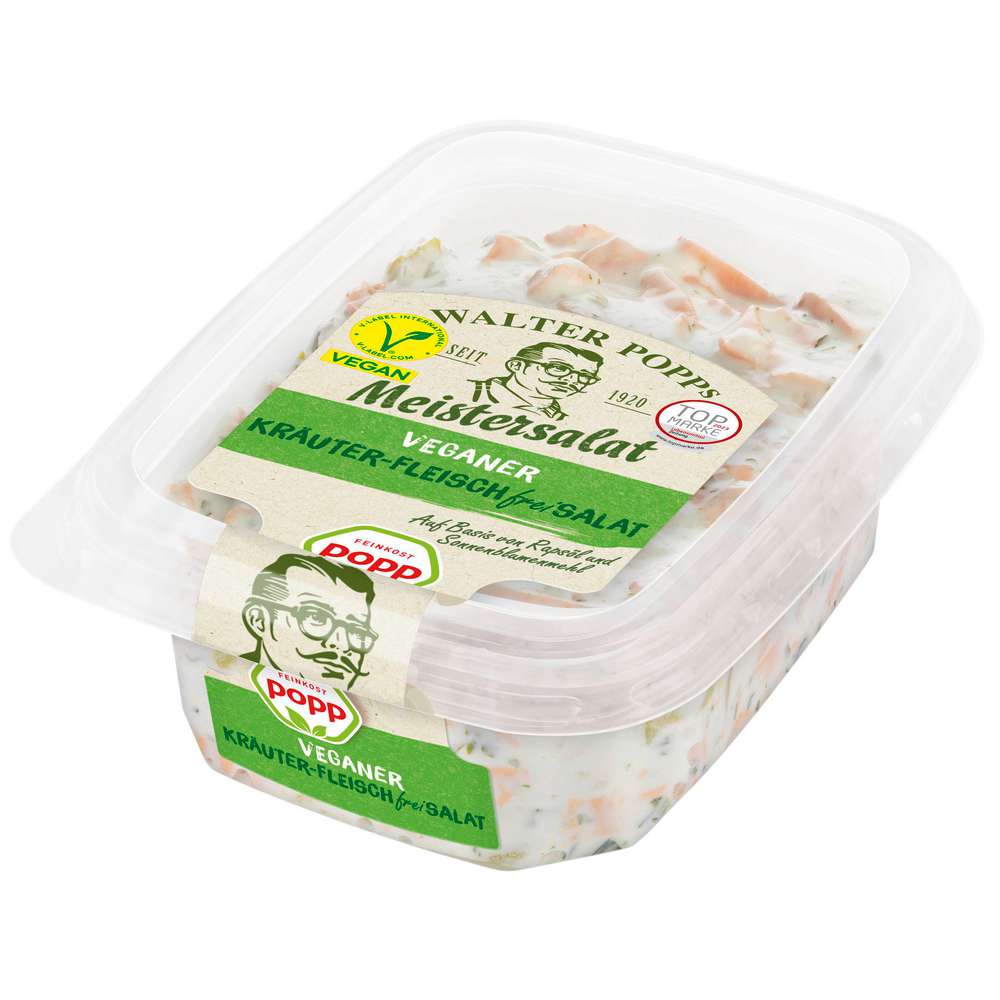 Produktabbildung Popp Kräuter-Fleisch(frei)-Salat, vegan