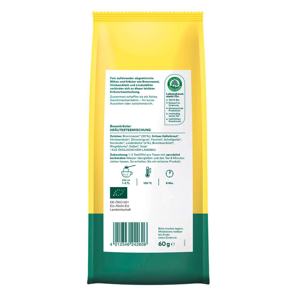 Produktabbildung Lebensbaum Bio Kräutertee lose, Basenkräuter