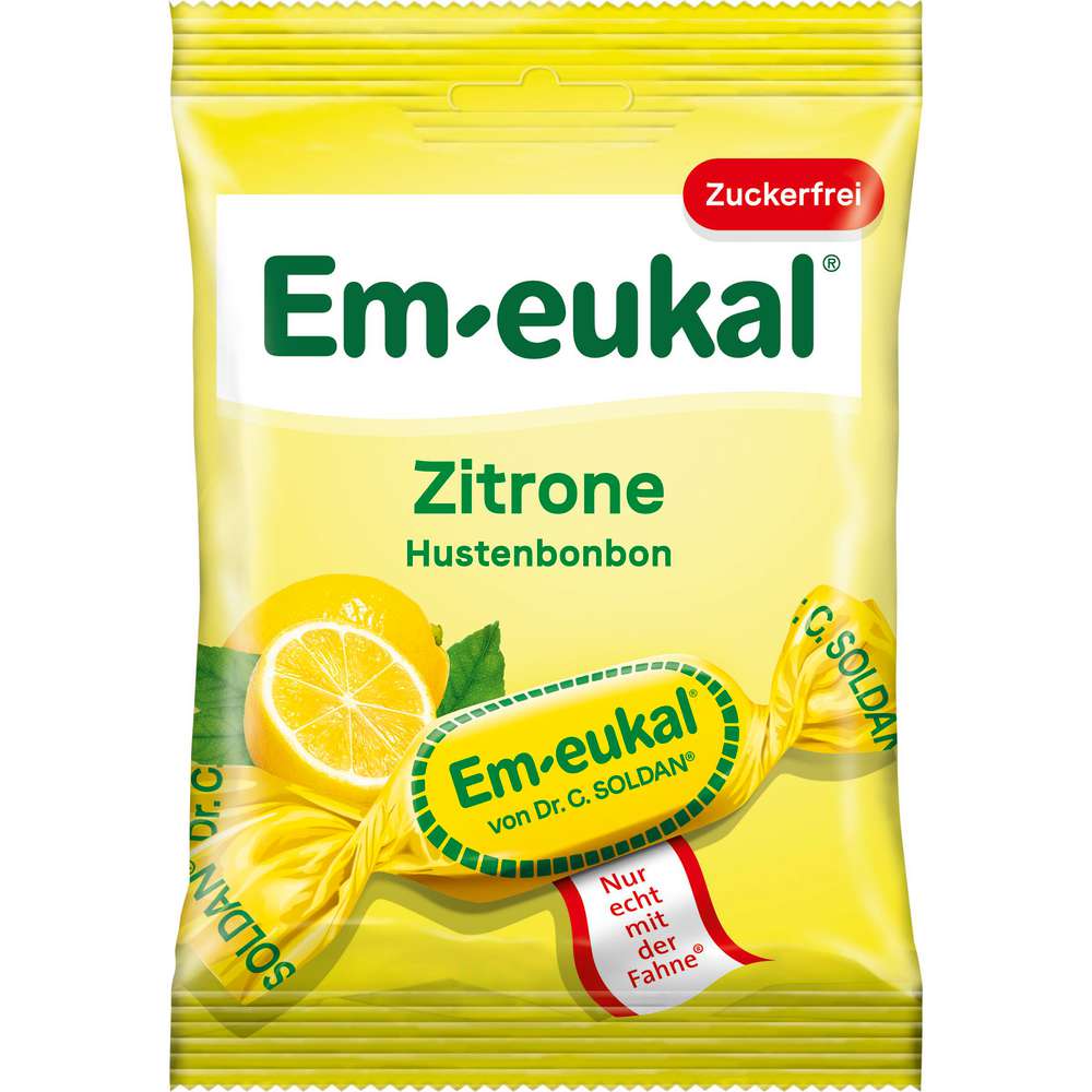 Produktabbildung Em-Eukal Bonbons Zitrone, zuckerfrei