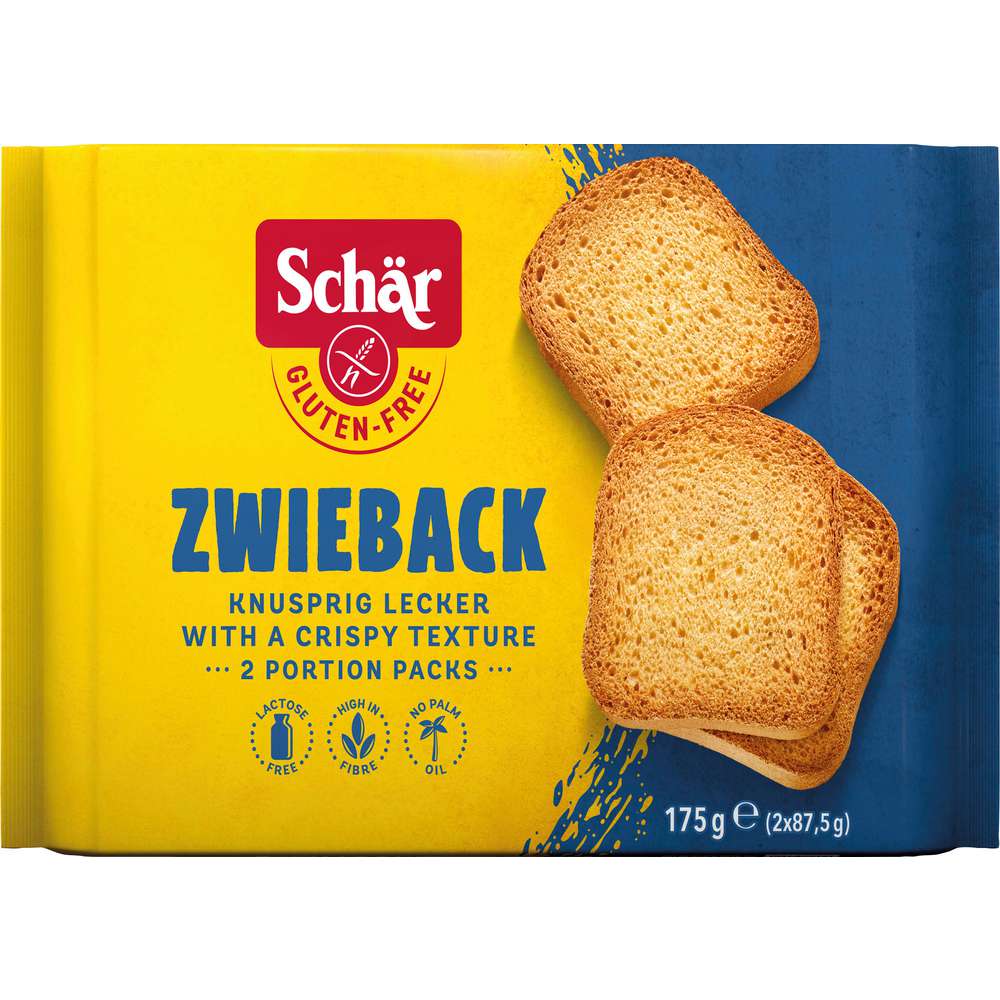 Produktabbildung Schär Zwieback, glutenfrei