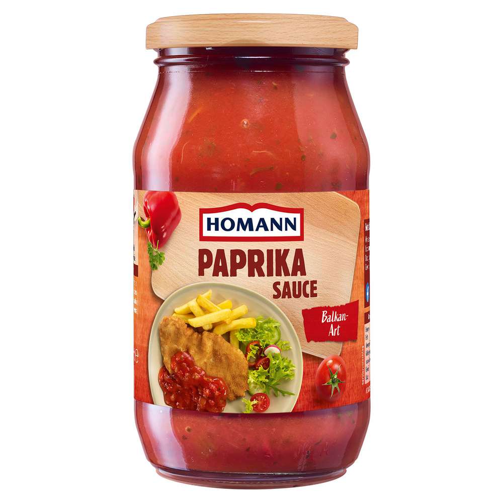 Produktabbildung Homann Paprika Sauce Balkan Art