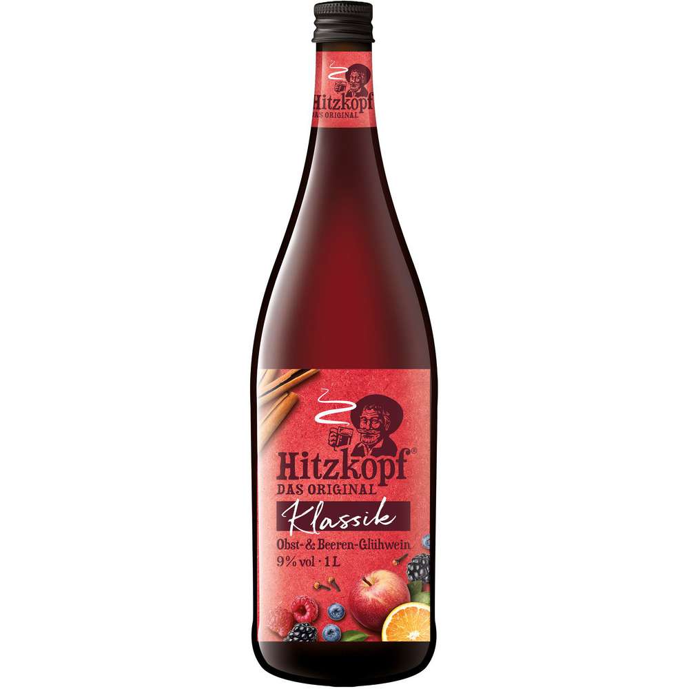 Produktabbildung Hitzkopf Obst & Beeren Glühwein Rot 9 %, Klassik