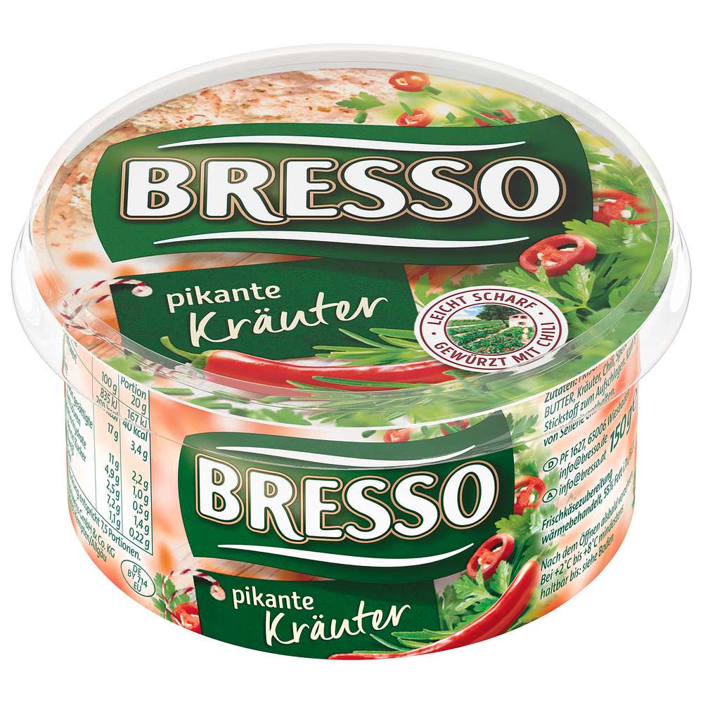 Produktabbildung Bresso Frischkäse, Pikante Kräuter