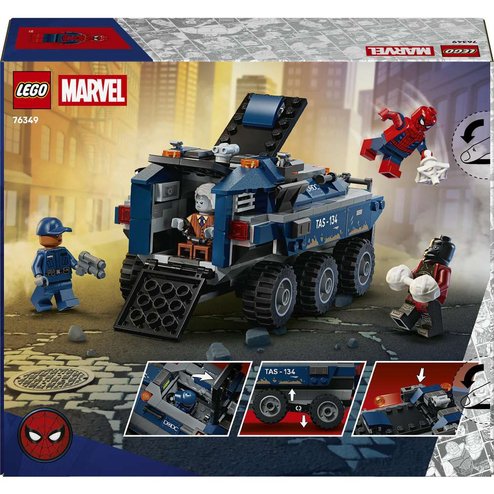 Produktabbildung Lego LEGO ǀ Marvel Spider-Man Jagt den Gefängnistransporter 76349