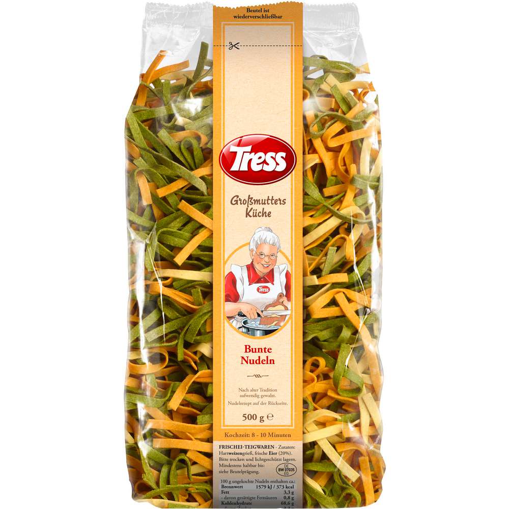 Produktabbildung Tress Großmutters Küche Bunte Nudeln