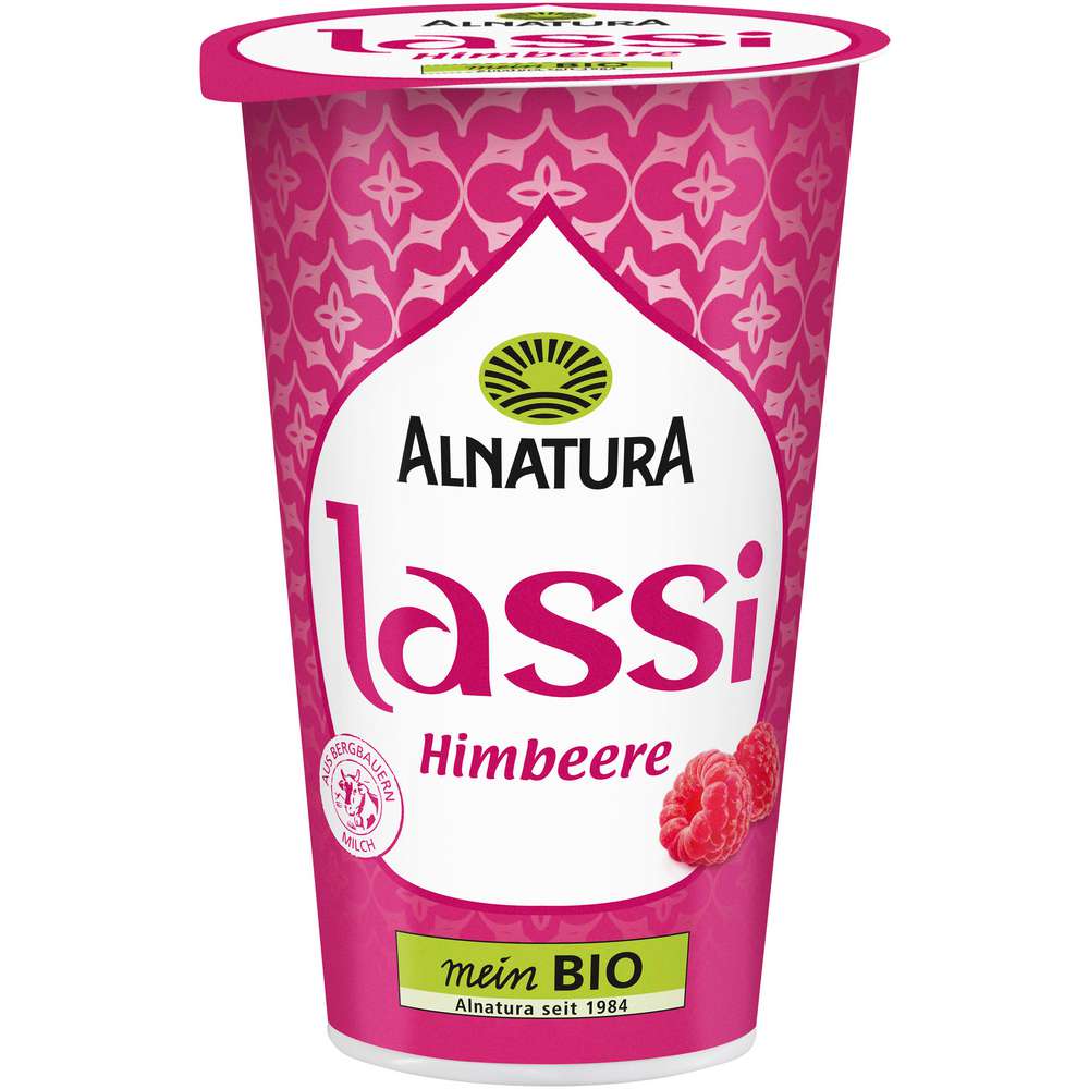 Produktabbildung Alnatura Bio Joghurt-Drink Lassi, Himbeere