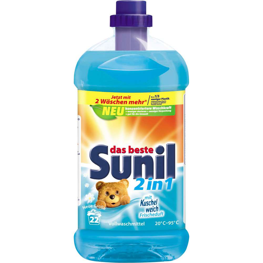 Produktabbildung Sunil Voll-Waschmittel, flüssig 2in1