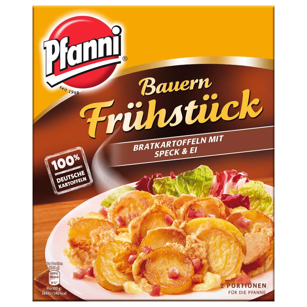 Produktabbildung Pfanni Bauern Frühstück, Bratkartoffel mit Speck & Ei