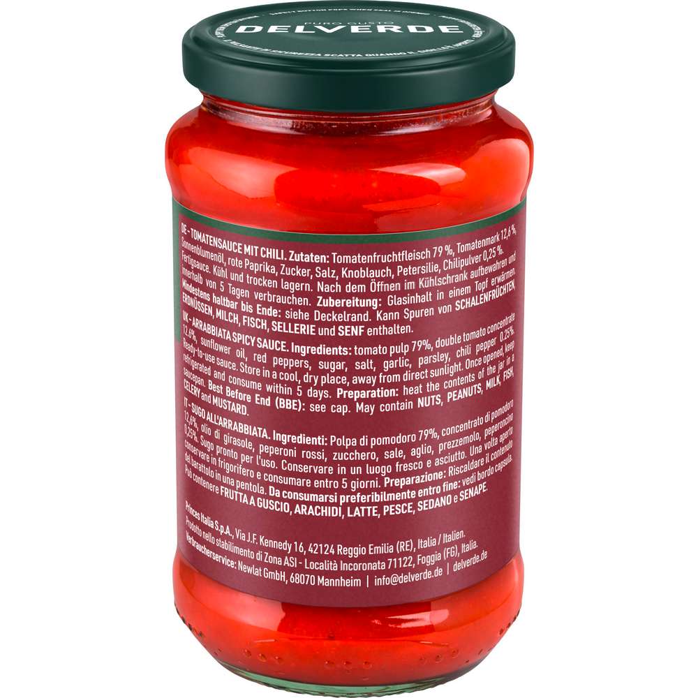 Produktabbildung Delverde Sauce Arrabbiata