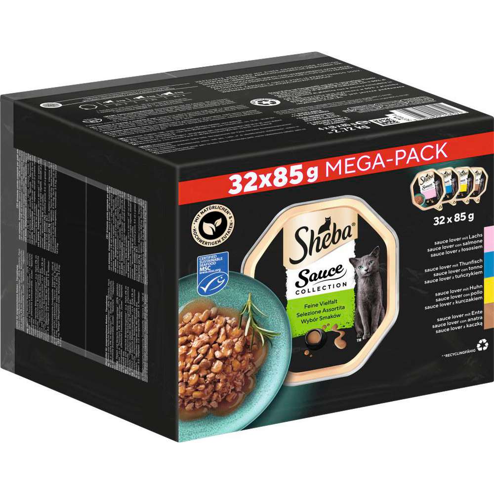 Produktabbildung Sheba Katzen-Nassfutter Sauce Lover, Feine Vielfalt