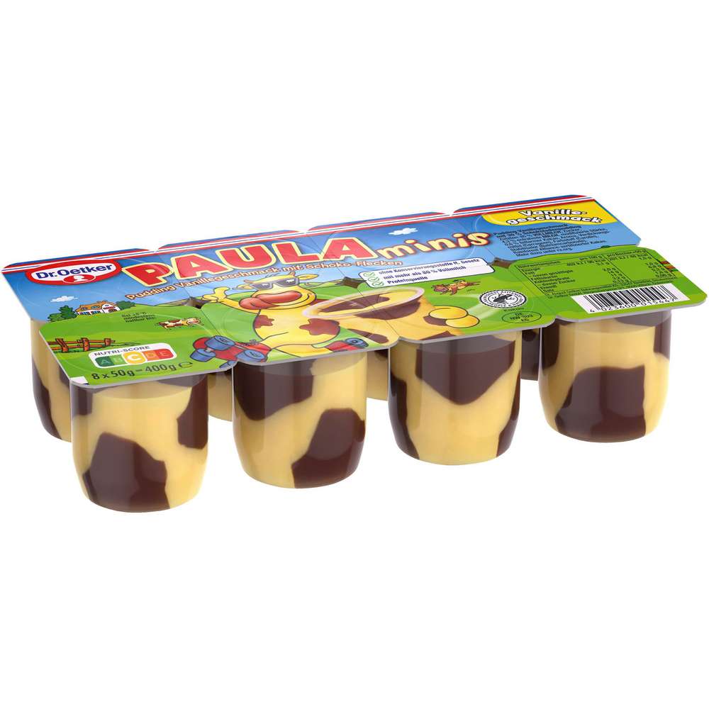 Produktabbildung Dr. Oetker Paula Minis Vanille-Pudding mit Schoko
