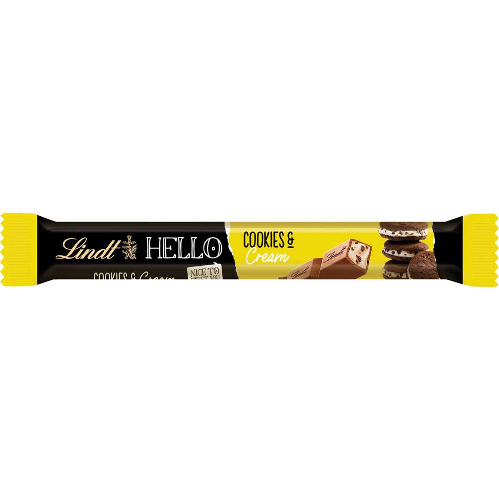 Produktabbildung Lindt Hello Schokoriegel, Cookies & Cream
