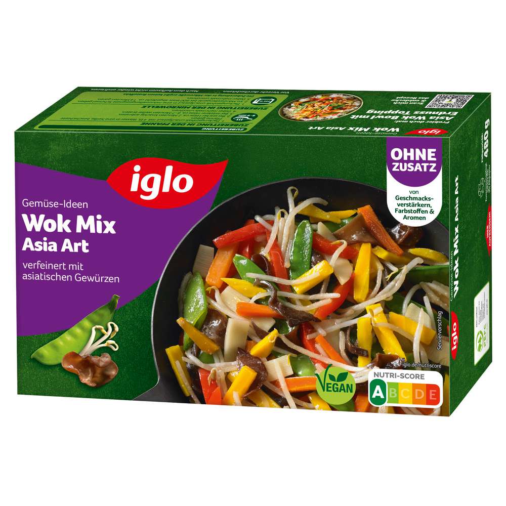 Produktabbildung Iglo Gemüse-Ideen Asia Wok Mix, tiefgekühlt