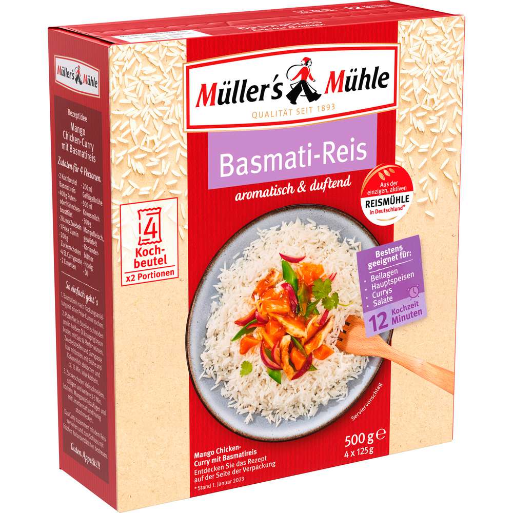 Produktabbildung Müller's Mühle  Basmati Reis, Beutel