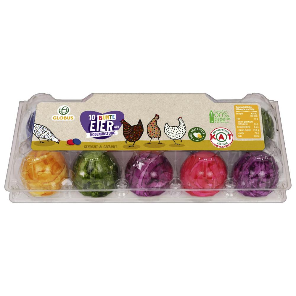 Produktabbildung keine Marke Globus Bunte Eier, 10 Stück