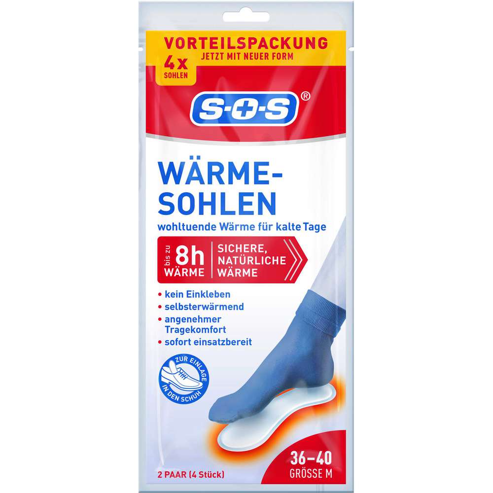 Produktabbildung SOS Wärme-Sohlen Gr. M 36-40