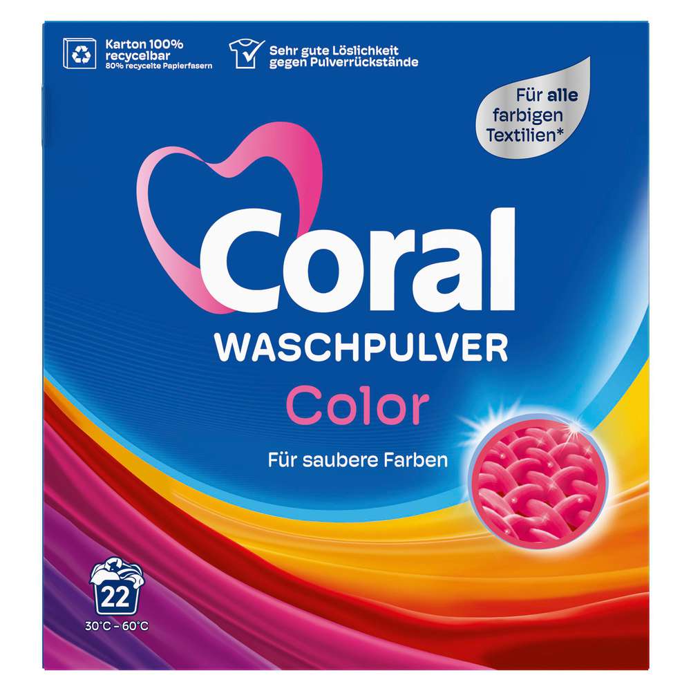 Produktabbildung Coral Color-Waschmittel Pulver