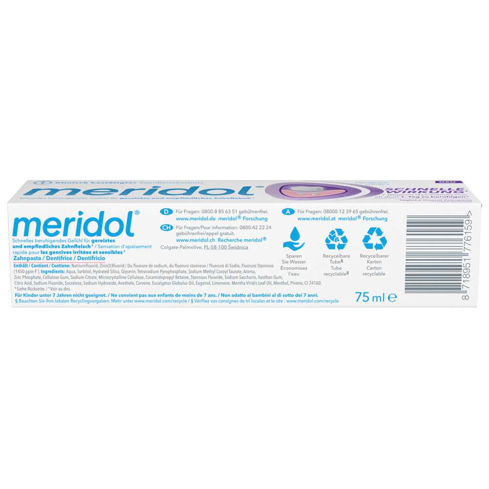 Produktabbildung meridol Zahncreme, Schnelle Wirkung