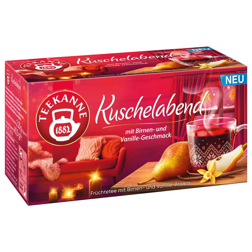 Produktabbildung Teekanne Früchtetee Kuschelabend, Birne-Vanille