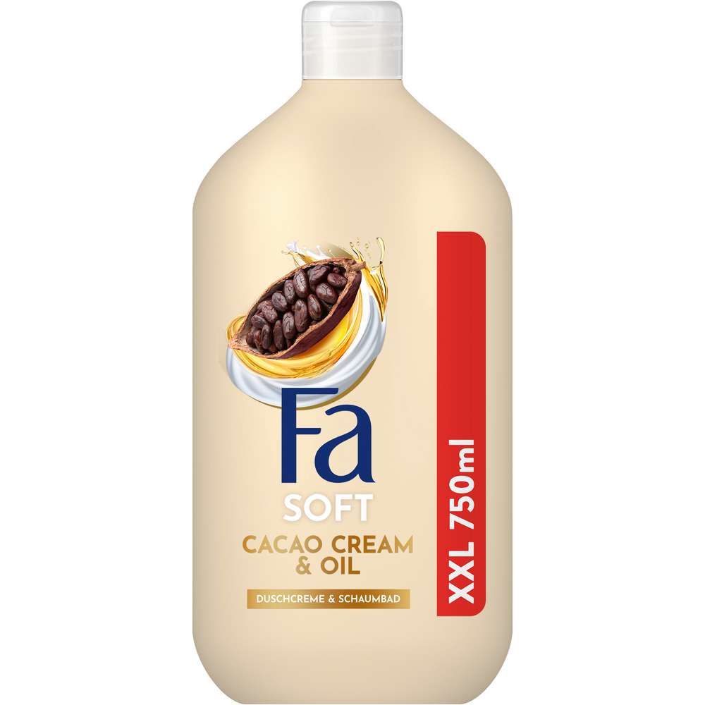 Produktabbildung Fa Duschcreme & Schaumbad Cacao Cream & Oil, XXL Größe