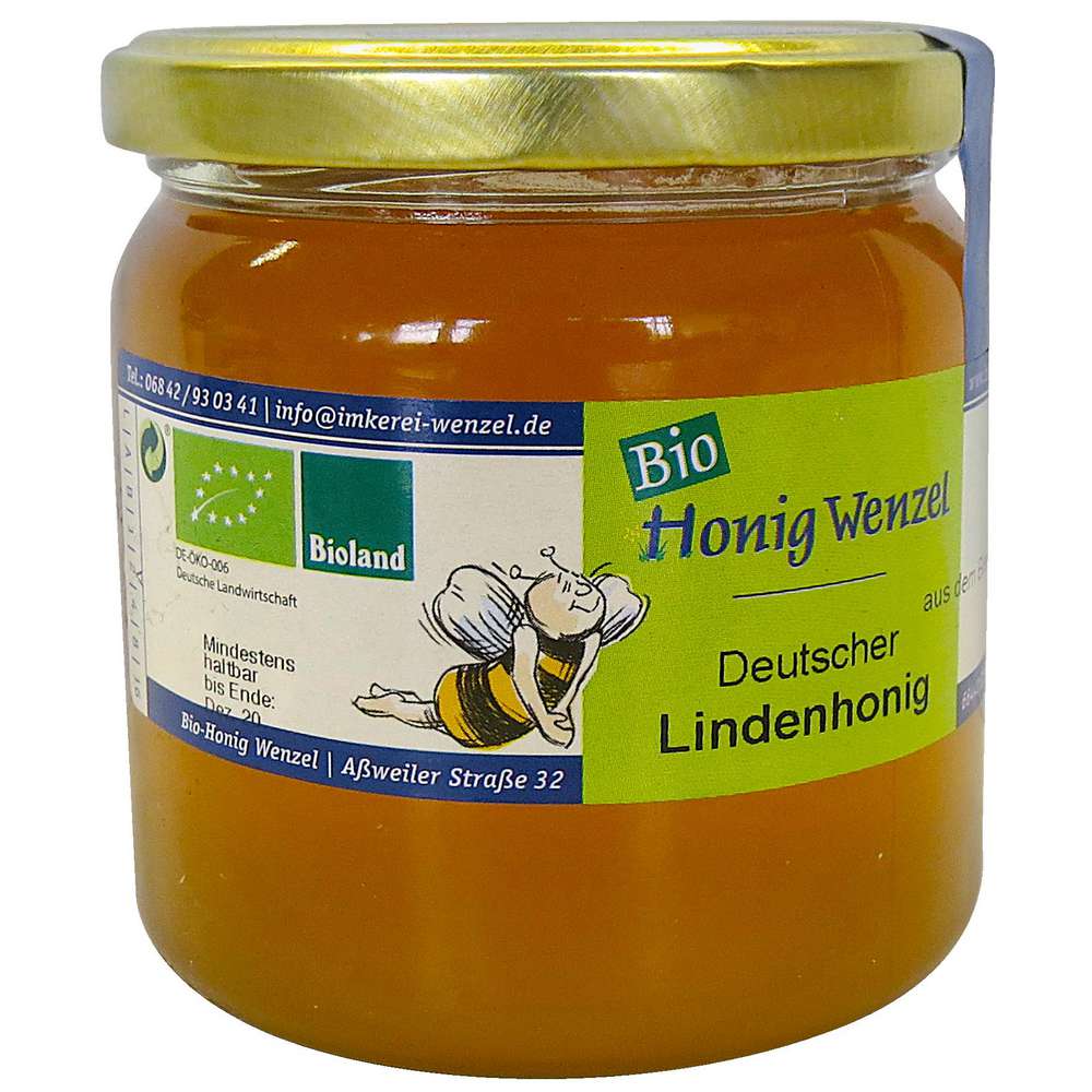 Produktabbildung Bioland Honig Wenzel Lindenhonig