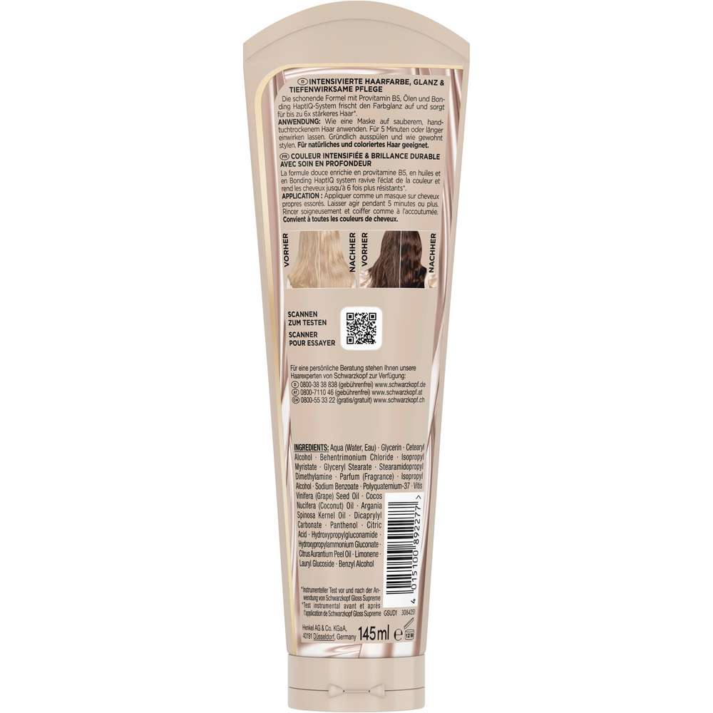 Produktabbildung Schwarzkopf Haarglossing Supreme, Transparent