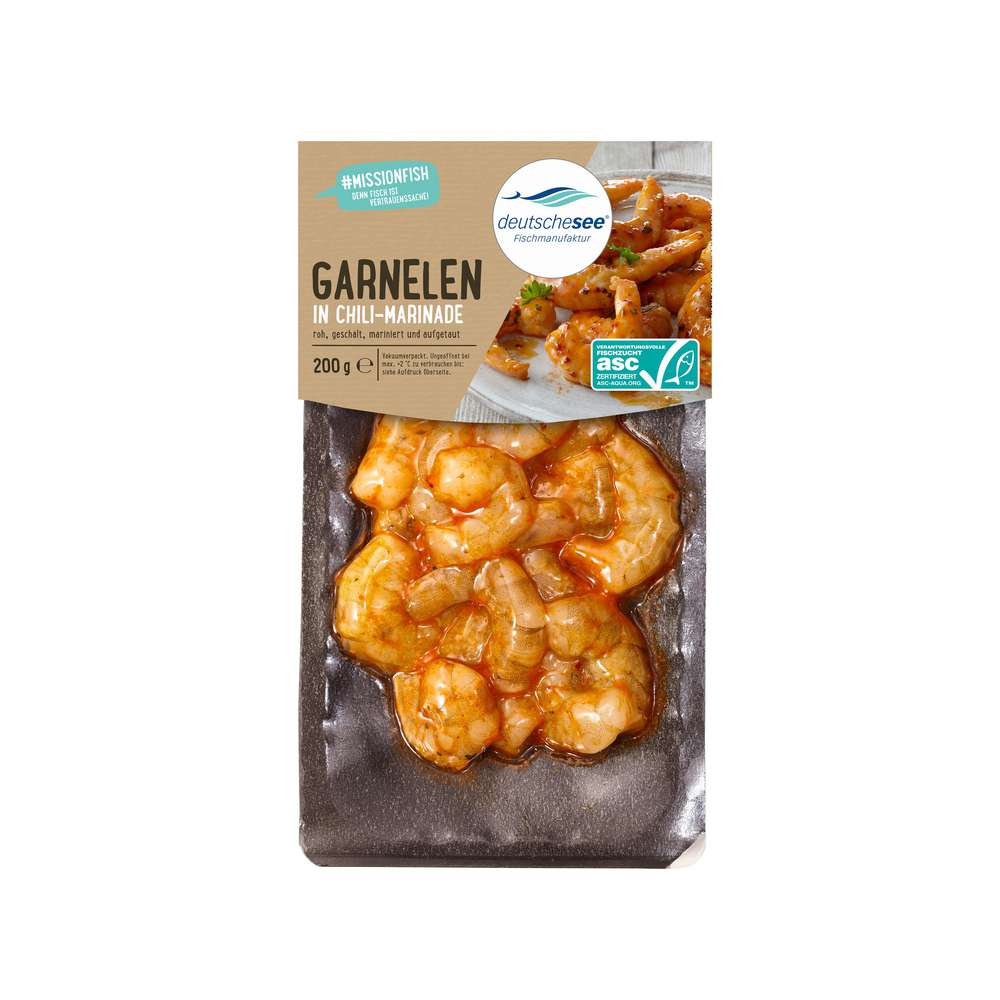 Produktabbildung Deutsche See Garnelen in Chili-Marinade
