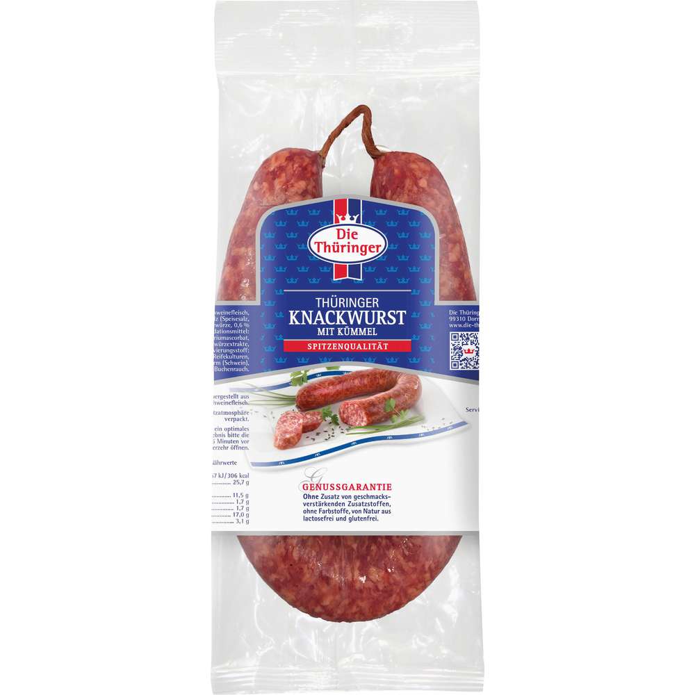 Produktabbildung Die Thüringer Knackwurst mit Kümmel im Ring
