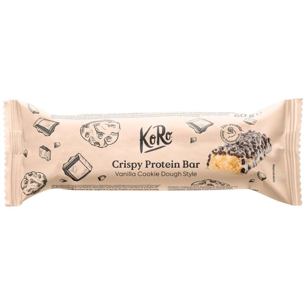 Produktabbildung KoRo Crispy Protein Riegel Moritz Vanilla Cookie Dough