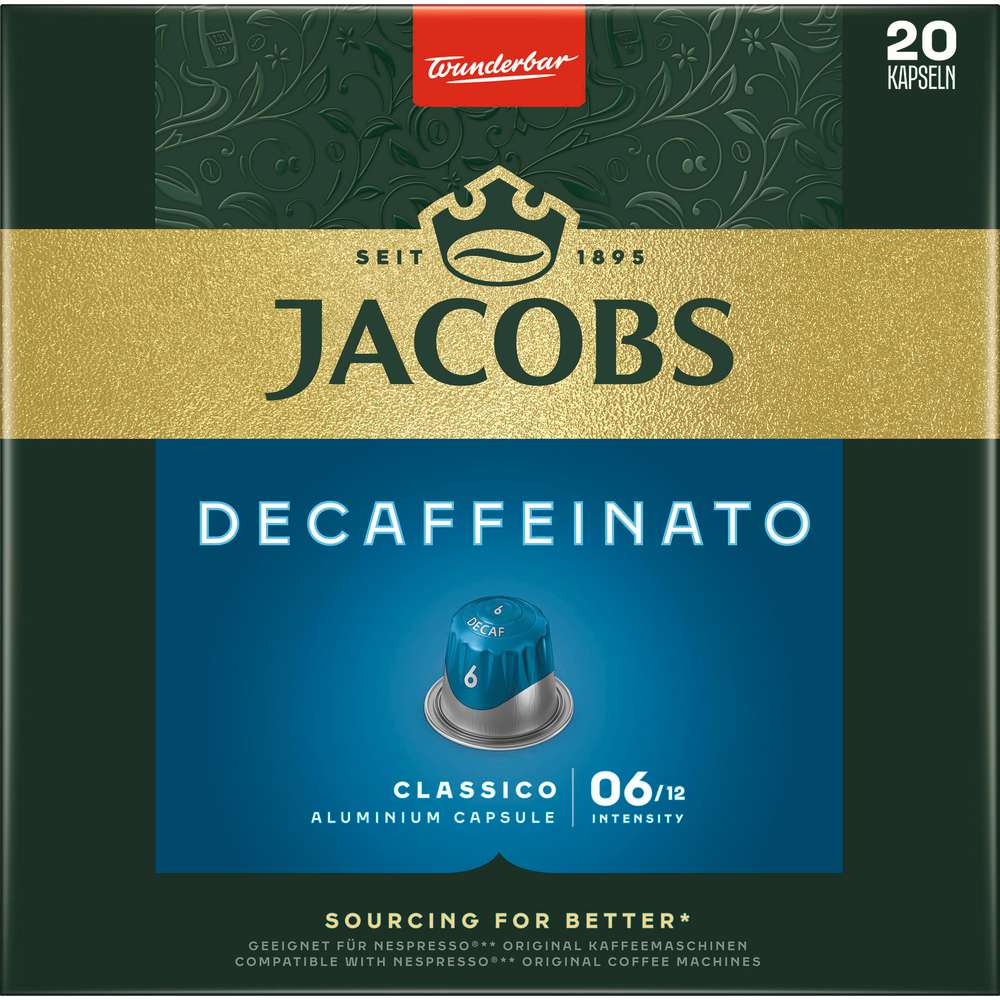 Produktabbildung Jacobs Kaffee-Kapseln Decaffeinato