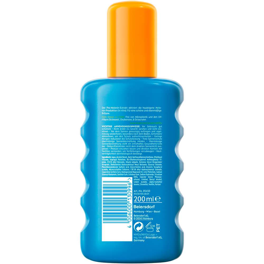 Produktabbildung Nivea Sun Spray Schutz & Bräune LSF 50+