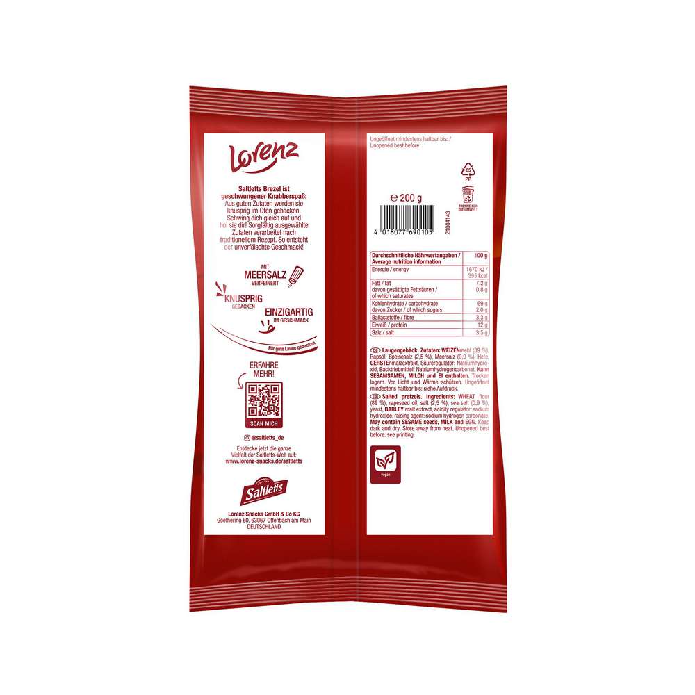 Produktabbildung Saltletts Salzbrezeln