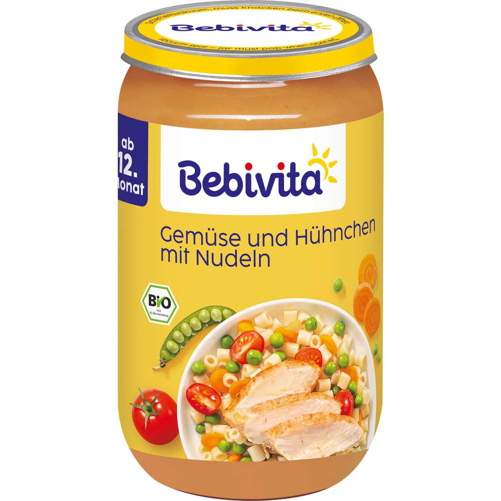 Produktabbildung Bebivita Babynahrung Menü, Gemüse/Huhn/Nudeln