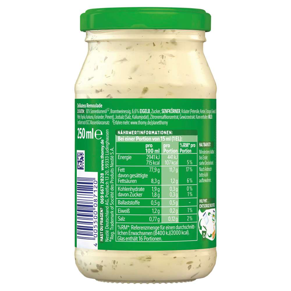 Produktabbildung Thomy Remoulade
