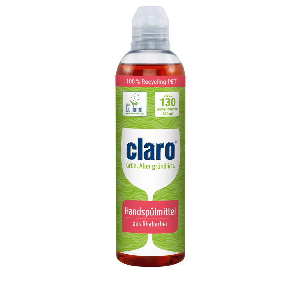 Produktabbildung claro Geschirrspülmittel, Rhabarber