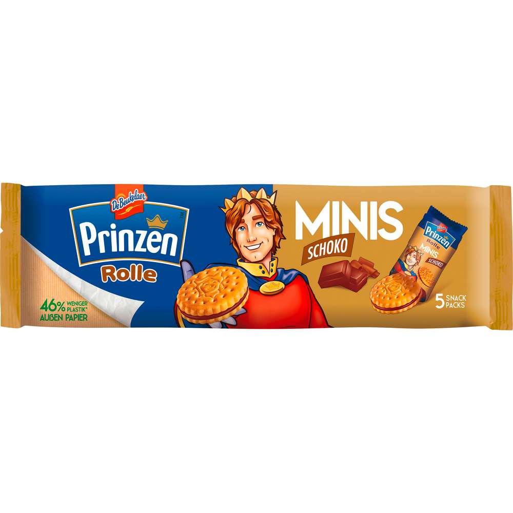 Produktabbildung De Beukelaer Prinzen Rolle Minis, Schoko
