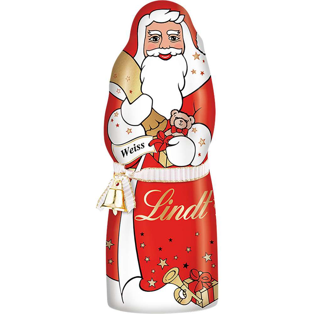 Produktabbildung Lindt Schokoladen-Weihnachtsmann, weiß