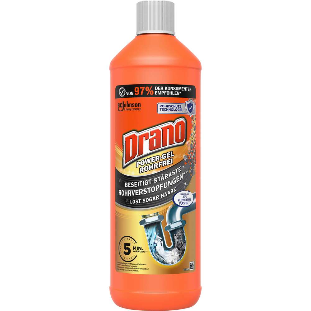 Produktabbildung Drano Rohrreiniger, Power-Gel Rohrfrei