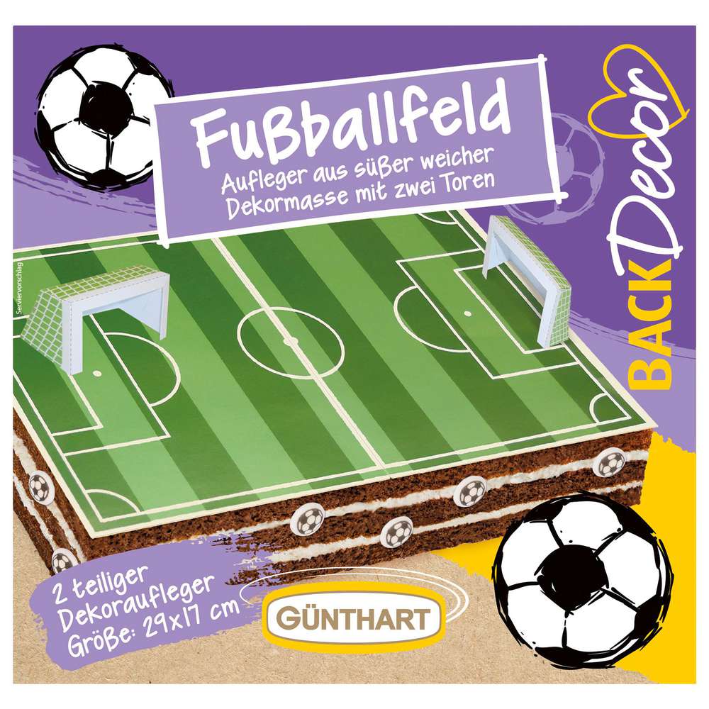 Produktabbildung Günthart Kuchendeko Fußballfeld-Aufleger