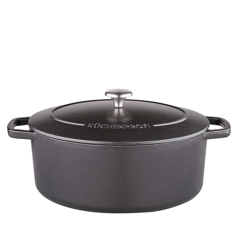 Produktabbildung Küchenprofi Gussbräter Bretagne 33cm oval, schwarz